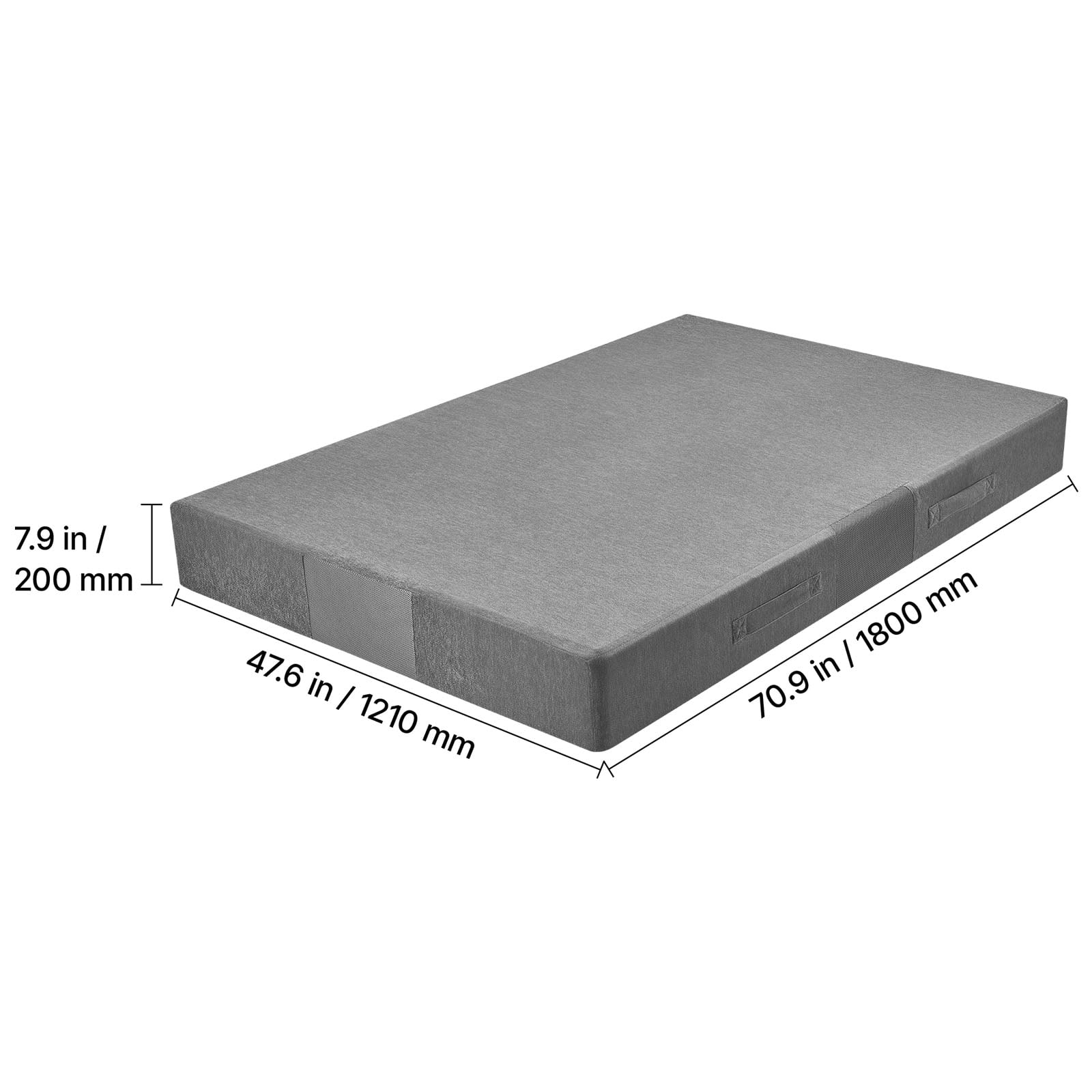 KFFKFF Crash Pad, 6 x 4 ft Sensory Mat with Soft Foam and Removable Cover, Large Pillow Mat for Kids and Adults for Jumping, Playing, Climbing, and Gymnastics