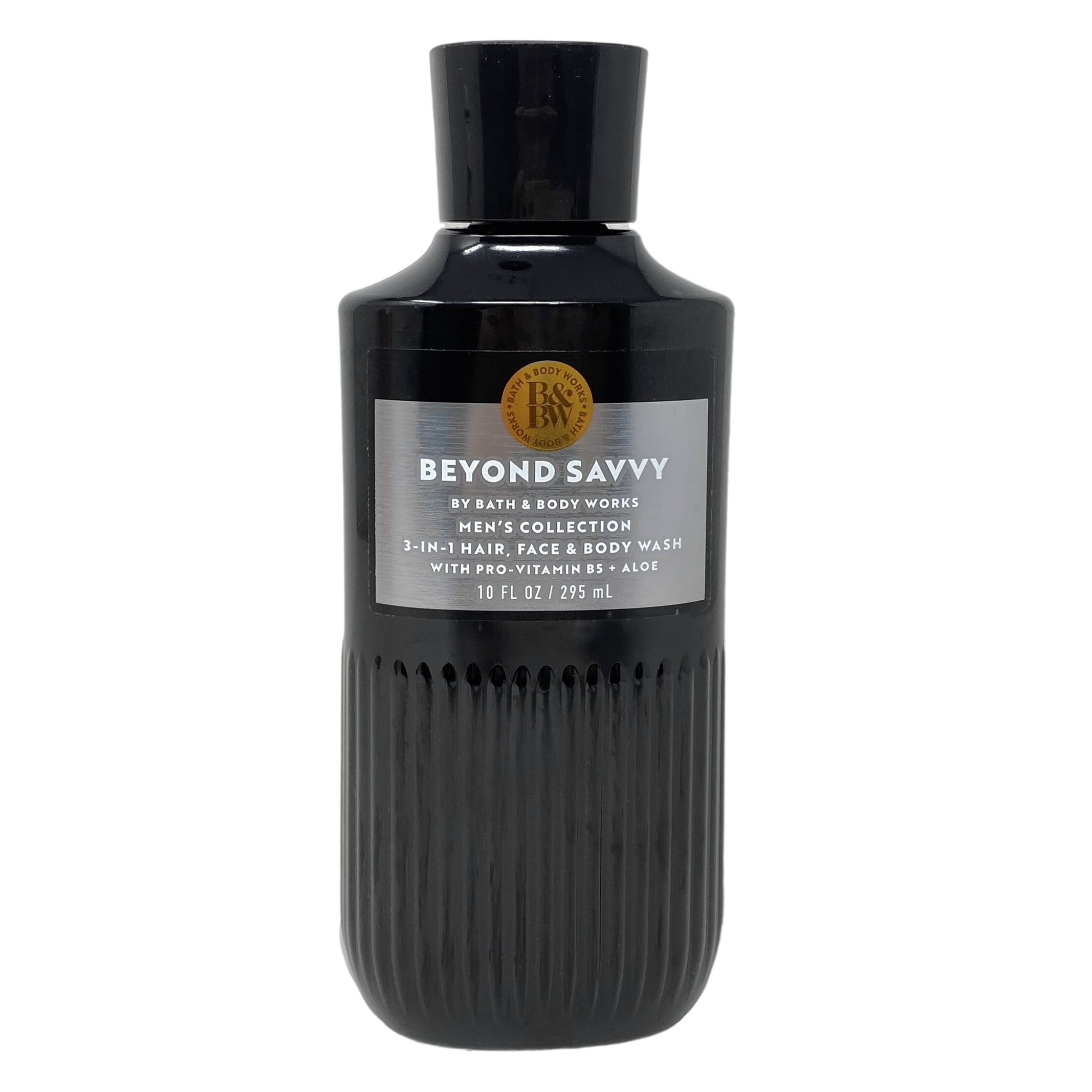 Bath & Body Works Men's Collection Beyond Savvy Cologne and 3-in-1 Hair, Face & Body Wash with a Charcoal Scrub Bar Soap