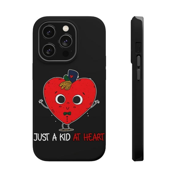 DistinctInk Tough Case for Apple iPhone 15 PRO (6.1" Screen), Compatible with MagSafe Charging - Kid At Heart