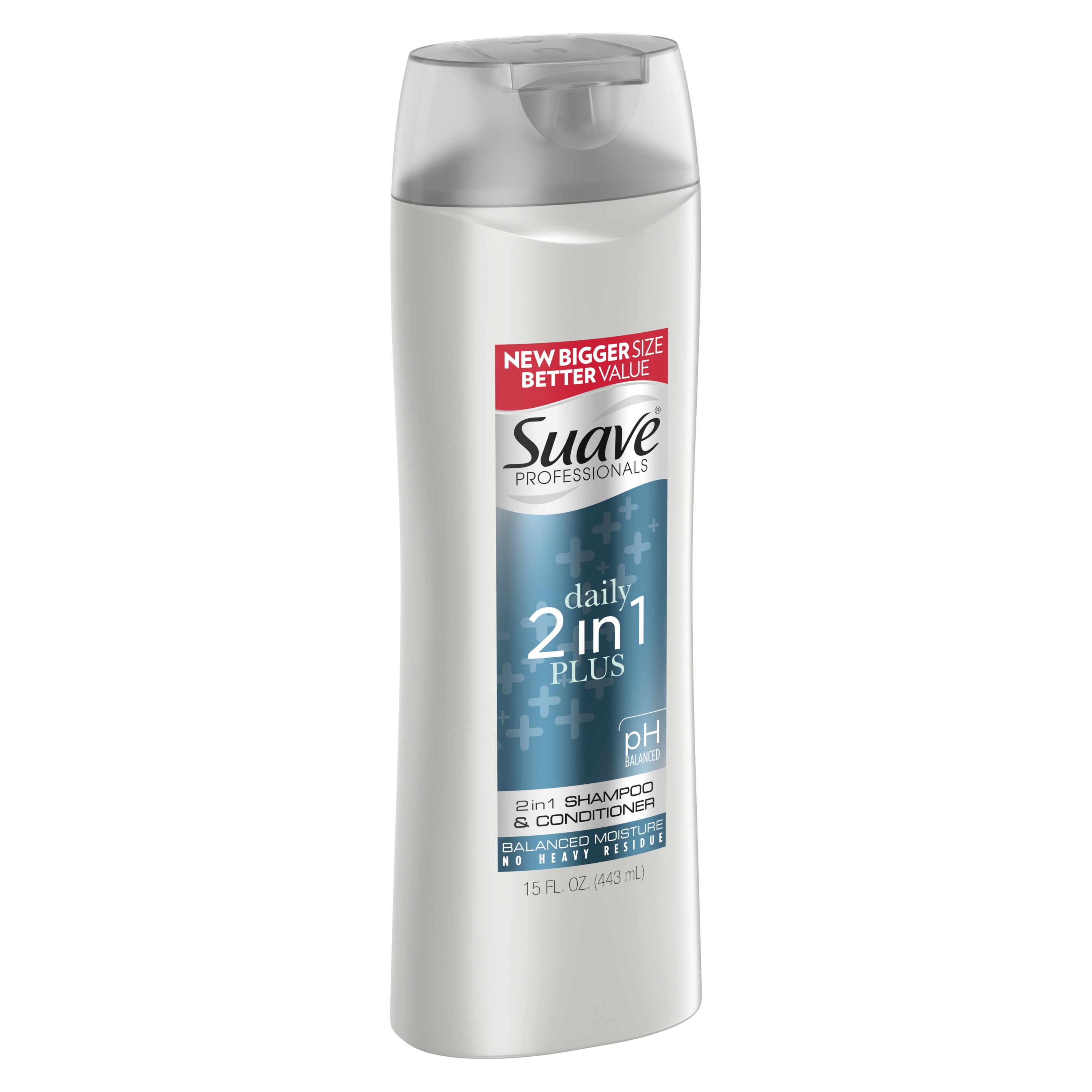 Suave Professionals Moisturizing 2in1 Shampoo Plus Conditioner, 15 fl oz - image 4 of 5