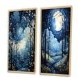 thumbnail image 3 of Designart "Pastoral Sky Celestial Canopy II" Sky Framed Wall Art Set Of 2 - Blue Landscapes Framed Canvas Set For Living Room Decor, 3 of 7