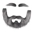 thumbnail image 3 of Barba postiza, disfraz, simulación de vello facial falso para Halloween, óperas, cumpleaños gris, 3 of 9