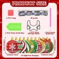 thumbnail image 4 of Set de 10 bolas navideñas de 10,5 cm con forma de bola de Drink Coasters FairySandy, 4 of 6
