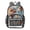 Hot Air Balloon Pattern, variant on Clear Backpack Heavy Duty PVC Transparent Backpack for College Workplace, The Yellow Bus Logo