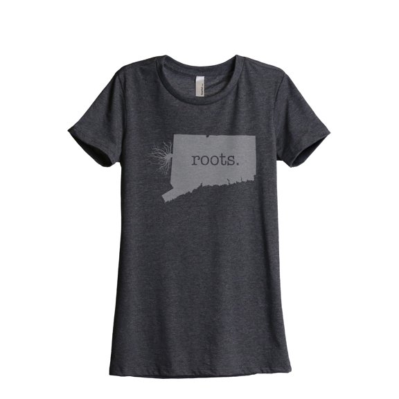 Thread Tank Designs - Home Roots State Connecticut Women Relaxed T-Shirt Tee