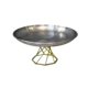 thumbnail image 1 of Stainless Steel Serving Tray High-footed Metal Fruit Plate Elegant Food Presentation Dish for Living Room Coffee Table gold, 1 of 4