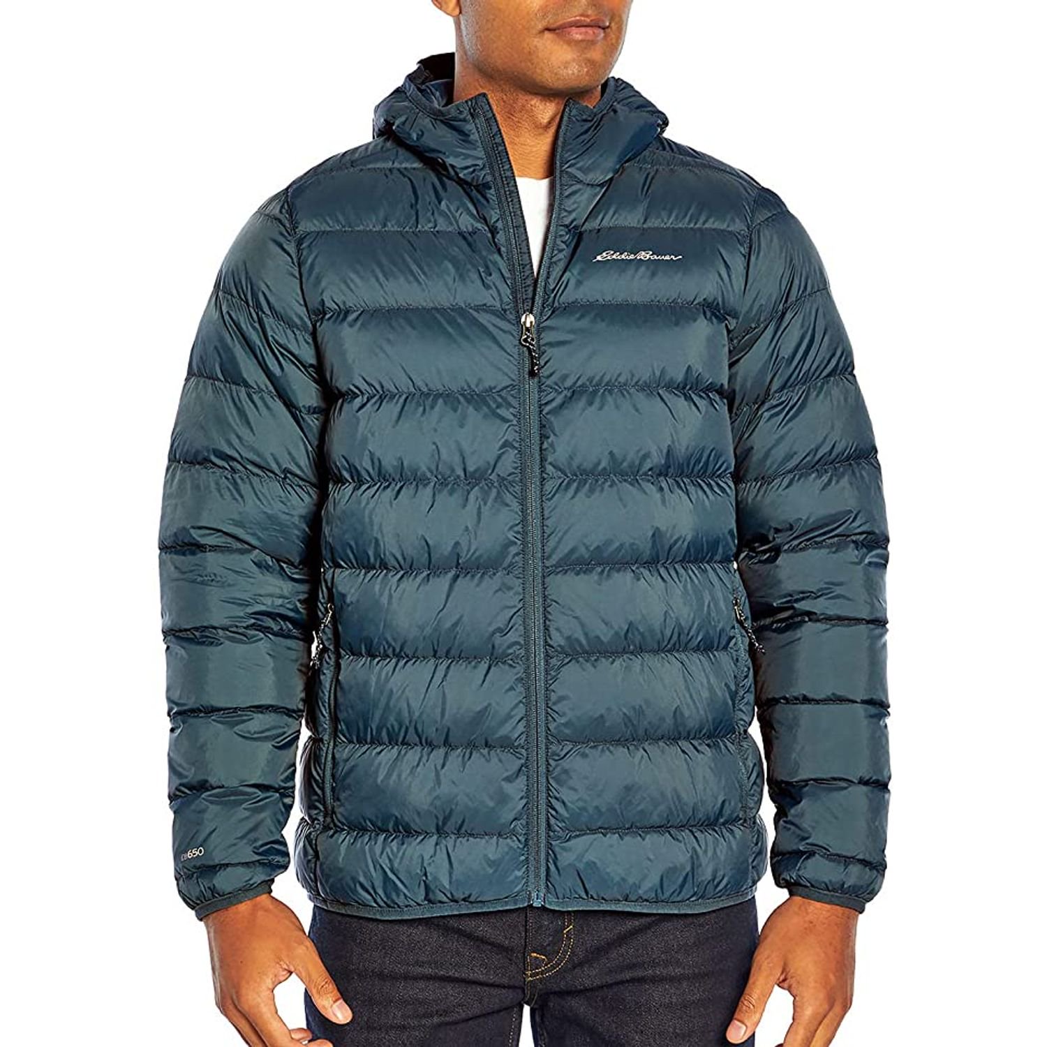Eddie Bauer Men's Microlight III 650 Fill Down Packable Hooded Jacket (Star  Gazer, L) - Walmart.com