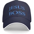 thumbnail image 2 of Cool Christian Jesus is My Boss hat Christ Hat Baseball Cap,Unisex Snapback Hip-Hop Hats Cool Adjustable Summer Hats, 2 of 8