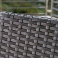 thumbnail image 3 of Noble House Cape Coral Wicker Patio Dining Arm Chair in Gray (Set of 2), 3 of 8