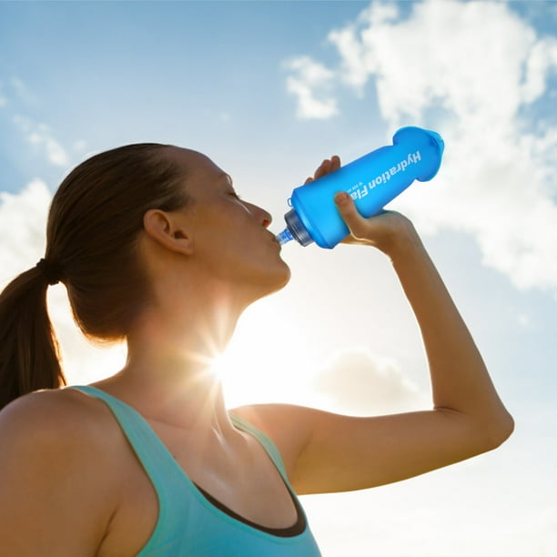 Botella De Agua Plegable Suave De TPU De La Hidratación 500ML Para Correr Senderismo Ciclo Escalada