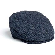 Hanna Hats of Donegal Harris Scottish Tweed 100% Wool Vintage Flat Driving Cap Handcrafted in Ireland