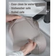 thumbnail image 5 of Silicone Bibs for Babies, Waterproof Baby Feeding Bibs with Food Catcher Pocket, Adjustable Silicon Bibs for Toddlers (Argil/Pale Mauve), 5 of 5