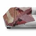 thumbnail image 3 of Abstract Soft Flannel Fleece Throw Blanket, Abstract Art Style Geometric Theme Modern and Design Print, Cozy Plush for Indoor and Outdoor Use, 50" x 60", Coral Salmon Pale Pink, by Ambesonne, 3 of 6