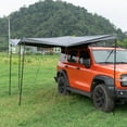 thumbnail image 3 of Huloretions 270 Awning For Car, AluminiumWeather-ResistantSunshade With 4Lights, PoleInstallation, Awning For Van Truck SUV  Camping, Roadtrips,Trips, Travel, 3 of 6