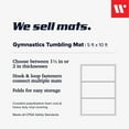 thumbnail image 4 of We Sell Mats 1.5" Folding Gymnastics Mat, 5' x 10' Blue with Hook & Loop Fasteners, 4 of 9