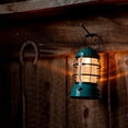 thumbnail image 5 of Barebones Forest Lantern - Linterna de ferrocarril estilo vintage - Luz de camping con brillo ajustable y batería recargable (verde azulado), 5 of 5