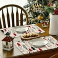 thumbnail image 6 of Dmlowu Christmas Placemats Set of 4 - Heat Proof Placemats, Non-Slip Table Mats for Party Holiday Decor, Merry Christmas Tree Decorations Placemats for Dining Table, 6 of 8