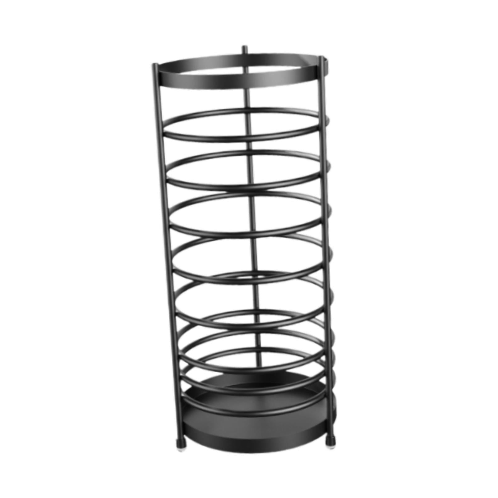 Fancyes Umbrella Stand Umbrella Rack Hollowout Multifunctional Umbrella Holder Organizer for Walking Sticks Mudroom Outdoor Household