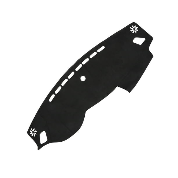 Cubierta de Tablero Unique Bargains Compatible para Kia Optima 2016-2020, Consola Central de Suede Antideslizante Negra