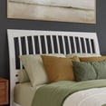 thumbnail image 2 of AFI Orleans Queen Sleigh Solid Wood Slat Headboard, White, 2 of 7