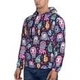 thumbnail image 3 of Haiem Funny colorful skull ghost Patterned Men's Hoodie with Kangaroo Pocket - Ideal Pullover Sweatshirt for Daily Wear, Travel, and Home-Medium, 3 of 7