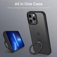 thumbnail image 3 of Design for iPhone 13 Pro Max  Case with Invisible Stand [Compatible with Magsafe], Full Body Cover Slim Shockproof Protective Phone Case for Apple iPhone 13 Pro Max 6.7", Black, 3 of 9