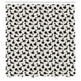 thumbnail image 2 of Ambesonne Cat Shower Curtain, Funny House Pet Silhouettes, 69"Wx75"L, Beige Black, 2 of 4