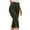 Army Green, variant on Tnhcen Women's High-Waisted Yoga Pants Capri with Button Detail Polyester Spandex Milk Silk Fleece Summer Slimming Workout Pants S-3XL Multiple Colors Available