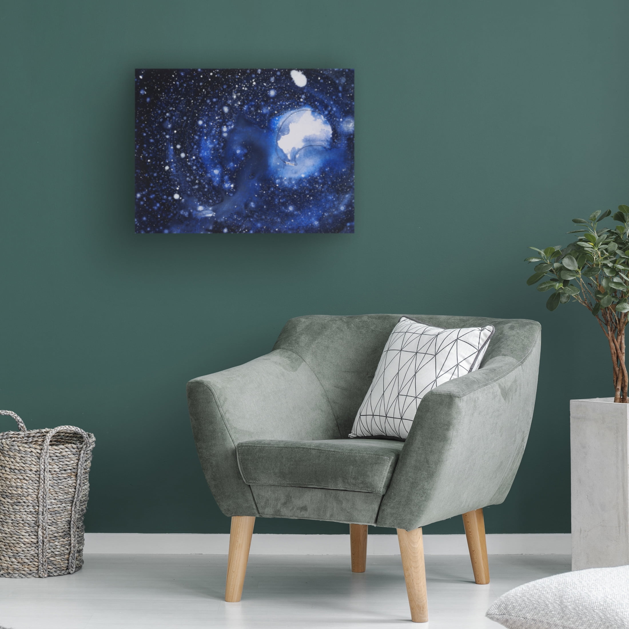 Canvas Wall Art - Erin McGee Ferrell 'Starry Night Sky II' Wall Art for Living Room, Bedroom, or Office Décor by Trademark Fine Art - 24 x 18 Inches