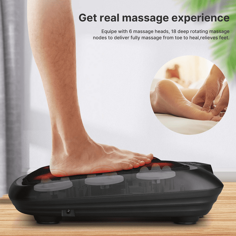 RENPHO Foot Massager with Heat, Shiatzu, Deep Massage for Feet