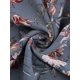 thumbnail image 5 of INSPIRAR CHIC Blusas Cortas de Manga Corta con Cuello en V de Verano con Estampado Floral S Gris Azul, 5 of 6