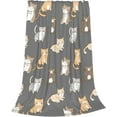 thumbnail image 2 of Kids Cute Cats Puss Cartoon Throw Blanket for Boys and Girls 50"X40" Blanket with Cats on It Suitable for All Season, 2 of 6