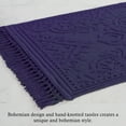 thumbnail image 6 of Jean Pierre Ricardo Cotton Fringe 21 x 34 in. Bath Rug, Indigo, 6 of 11