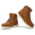thumbnail image 7 of Rockrooster Men's 6" Wide Soft Toe Brown Wedge Work Boots VAP615 US 8.5, 7 of 7