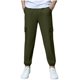 thumbnail image 2 of Pantalones largos para niño grande, pantalones multibolsillos, pantalones deportivos hasta el tobillo de color liso para niño, pantalones con cintura elástica, pantalones de algodón para niño, 2 of 7