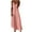 Pink, variant on Maxi Dresses for Women Summer Beach Solid Color Dress V Neck Sleeveless Dress Blue XL
