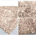 thumbnail image 4 of Round Glitter Tablecloth for Weddings & Parties | 47x47 Inch Sequin Decor | Pink, Mint Green, Red, Rose, Silver Colors | 1 Piece Nylon Table Cover, 4 of 5