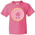 thumbnail image 3 of Inktastic Light Pink Donut Youth T-Shirt, 3 of 5