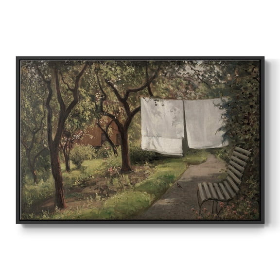 Vintage Landscape-CCCLXI By Wexford Home Framed in Black Wood Gallery Wrapped Canvas 17 in. x 25 in.