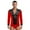 Red, variant on YONGHS Men's Latin Dance Shirts Rhinestones Long Sleeve Salsa Modern Dance Figure Skating Leotard Romper Black L