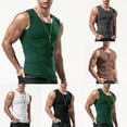 thumbnail image 5 of Mens Casual Winter Warm Undershirt Top Round Neck Sleeveless Muscle Vest T-Shirt, 5 of 9