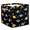 Multicolor 3, variant on CURLYOOT Elephants Cube Storage Bin, 13 x 13 x 13 Storage Cube Bins for Organizing, Rose Flower Elephant Fabric Foldable Closet Baskets with Handles for Closet, Shelves, Clothes