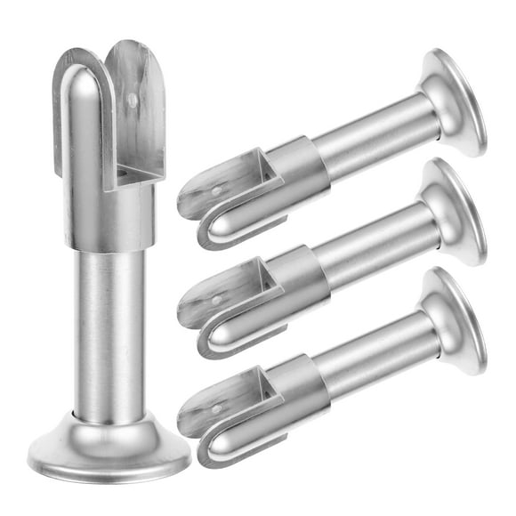 ColoMX Accesorios de partición de inodoro, accesorios de Hardware de partición de baño ajustables, pie, 4 Uds.