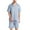 Gray, variant on kakina CMSX Men'S Satin Silk Pajamas Sets Loose Solid Color Short Sleeve Sleepwear Button-Down Sets Two-Pieces Loungewear with Pockets