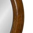 thumbnail image 4 of Kate and Laurel Pao Traditional Oval Wood Framed Wall Mirror, 24 x 36, Walnut Brown, Decorative Mirror for Wall, 4 of 8