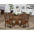 thumbnail image 4 of East West Furniture Dining Room Set Mahogany, ANGR5-MAH-W, 4 of 4