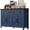 Blue, variant on Winkalon 55'' Kitchen Sideboard Buffet Cabinet, 4-Doors 2-Drawers Farmhouse Storage Cabinet with Adjustable Shelves, Blue