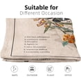 thumbnail image 4 of Vintage Butterfly Tapestry Butterflies Blanket Vintage Floral Plant Blanket Identification Blanket Colorful Retro Art Blanket Aesthetic Blanket for Bedroom Dorm Living Room Decor 50x60 Inches, 4 of 6