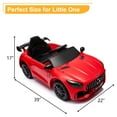 thumbnail image 2 of UBesGoo Ride on Car Toy for Kid 12V 4.5Ah Licensed Mercedes-Benz Electric Car, Red, 2 of 8