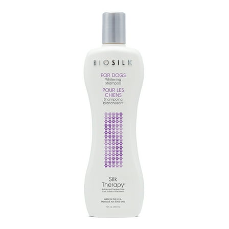 BioSilk For Dogs Silk Therapy Whitening Shampoo Fresh Scent 12 oz.